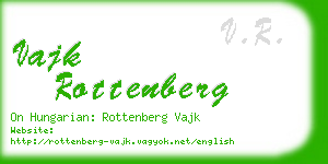 vajk rottenberg business card